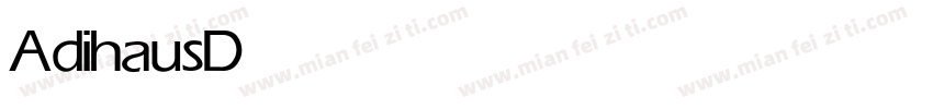 AdihausDIN Medium字体转换